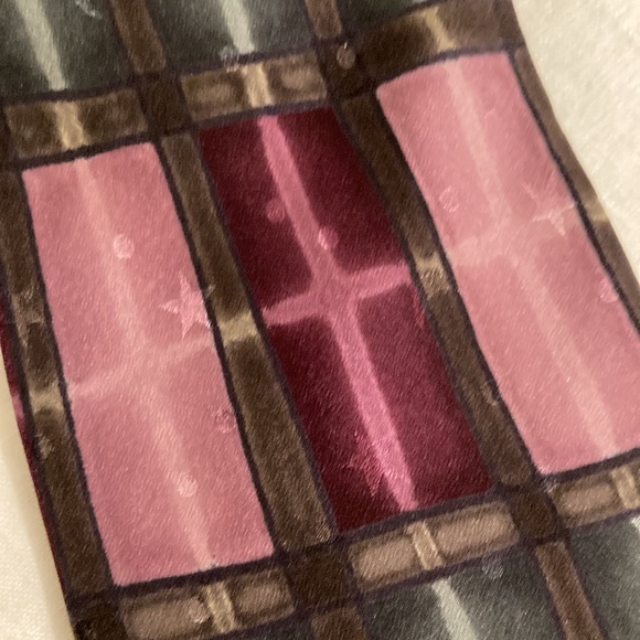 Robert Daskal hand painted silk tie signed cross stars - Picture 5 of 16